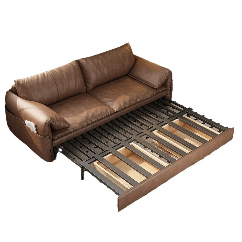 

Elephant ear sofa bed folding dual purpose Nordic new living room small apartment study retractable