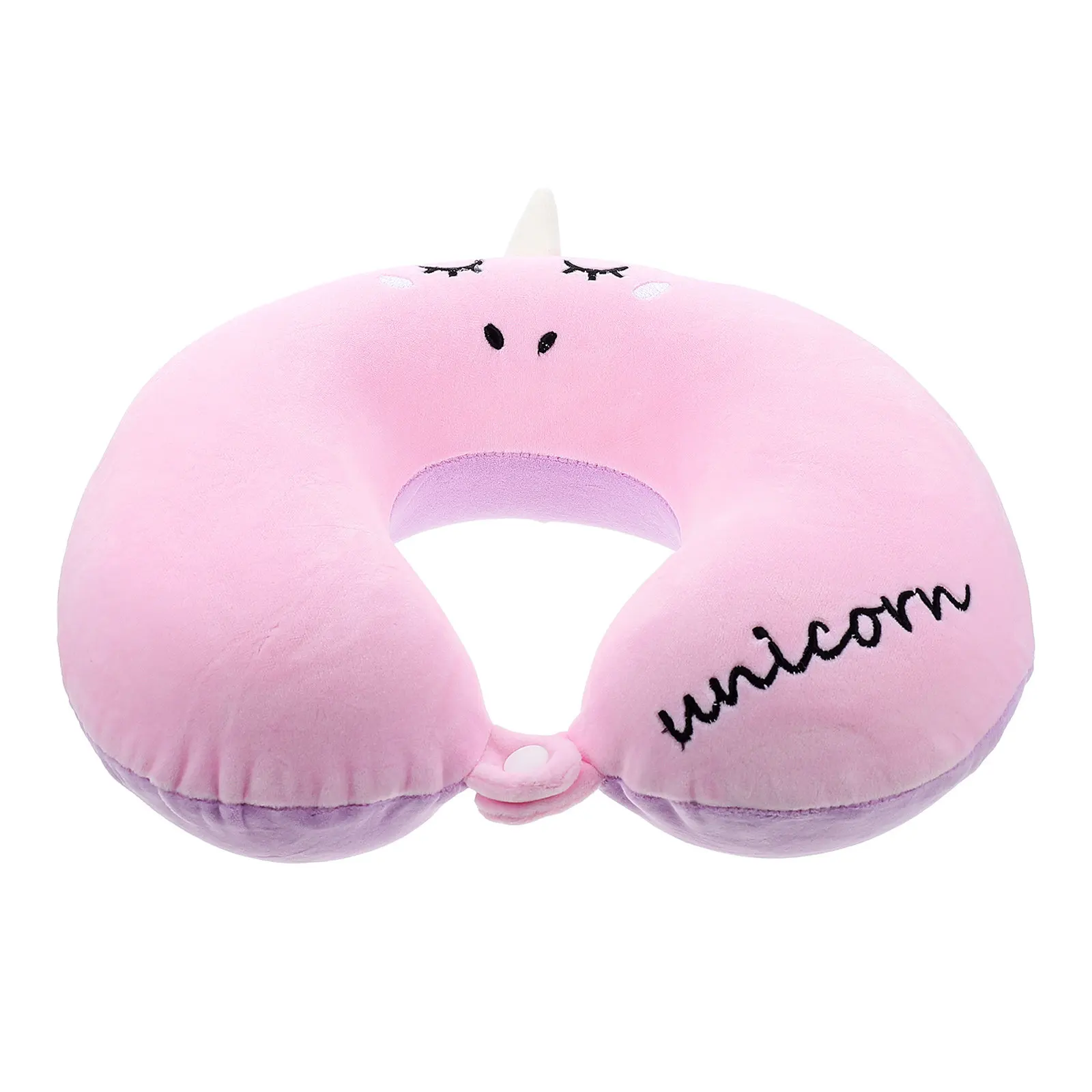 Unicorn U-Shaped Neck Pillow Flexible Support Neck Pain Relief Travel Office Car Sleep Portable Lightweight Comfortable Cervical