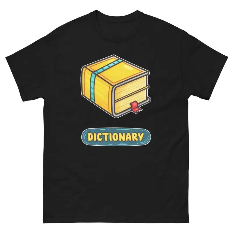 

Dictionary School Classroom Object Office Teacher T Shirt