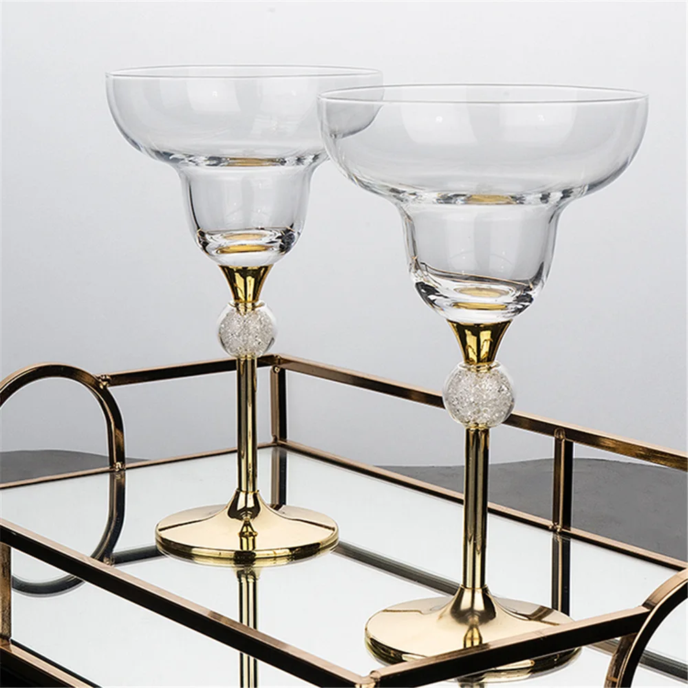 2pcs Handmake Crystal Cocktail Glass Wine Martini Glasses Drinking Cups Margarita Champagne Glass Wedding Drinkware Wine Cup