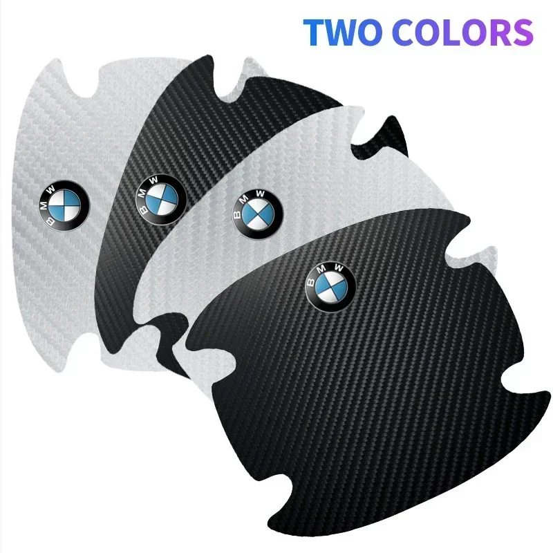 4pcs Car Door Bowl Scratch Protective Sticker For BMW 13 5 Series F20 F21 F22 E87 E88 E90 E60 G30 E84 F10 F30 M X1 X3 X4 GT