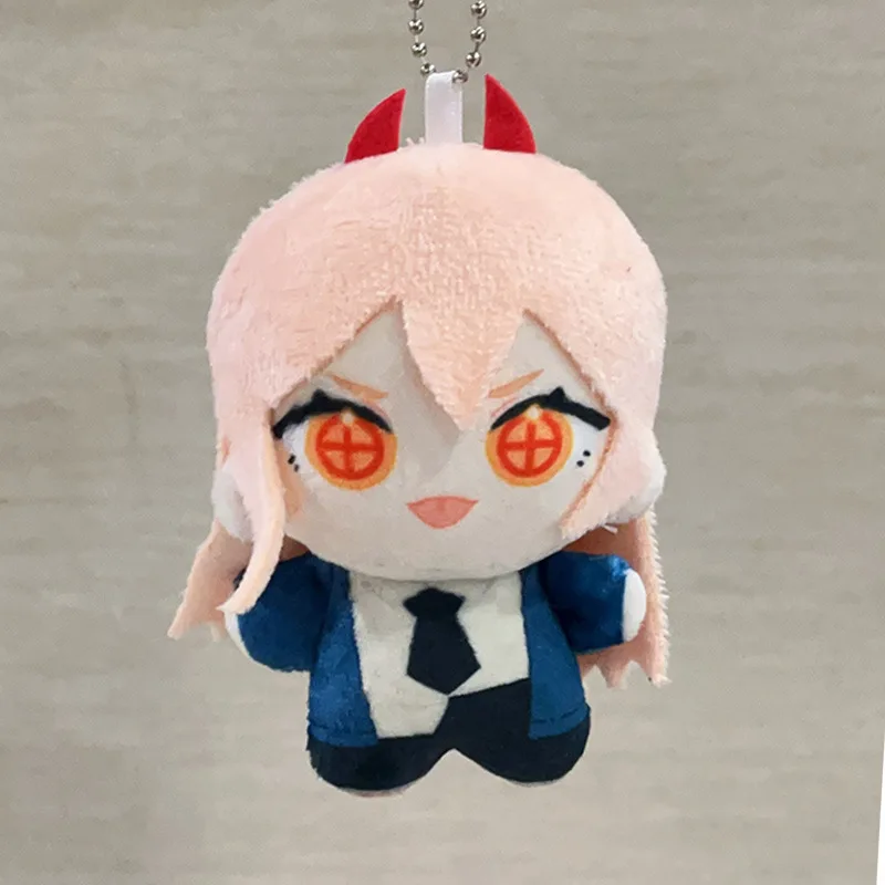 10cm Chainsaw Man Plush Toys Cute Soft Stuffed Makima Higashiyama Kobeni Power Keychain Dolls For Kid Birthday Christmas Gift