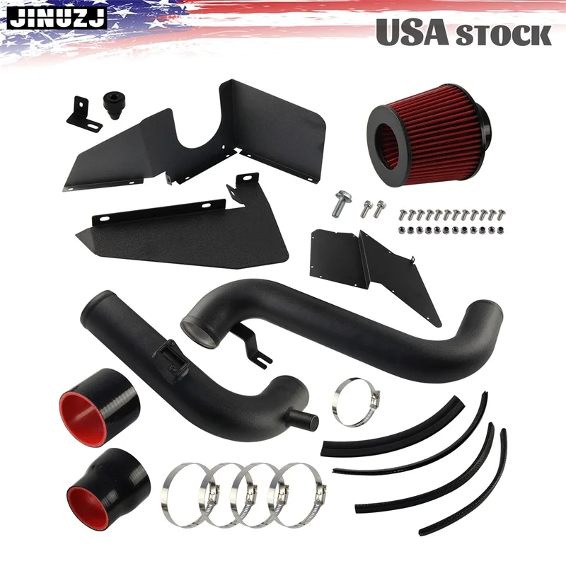 طقم مدخل الهواء البارد لشركة فولكس فاجن MK5 MK6 MK3 MK2 B6 باسات أودي A3/S3 06-08/13 EA113 أسود
