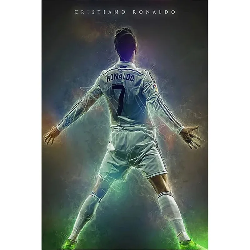 Messis Cristiano Ronaldos Canvas Football Star Wall Art Home Decoration Canvas Mural Collection Pictures Printed Art Gifts