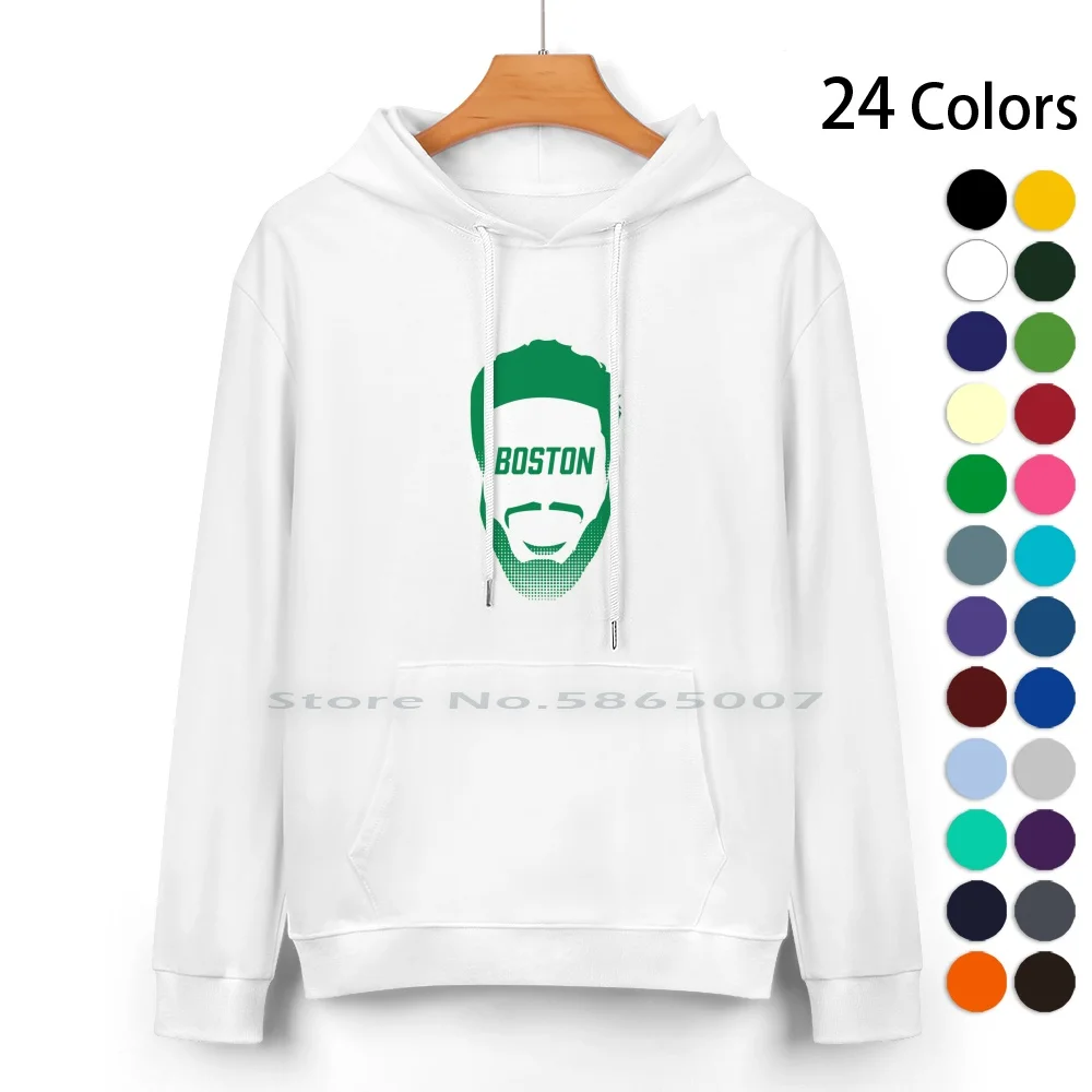 

Boston Zero Pure Cotton Hoodie Sweater 24 Colors Jason Tatum Boston Basketball Jayson Hoops 100% Cotton Hooded Sweatshirt For