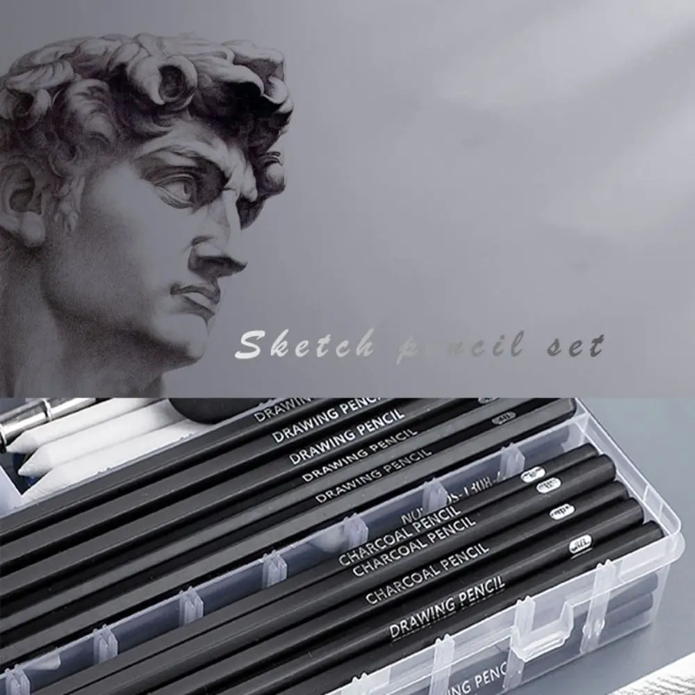 Design Pen Graphite Mixed Sketching Pencil Art Supplies Black Charcoal Pencils Painting Durable Drawing Pencil Set Beginners