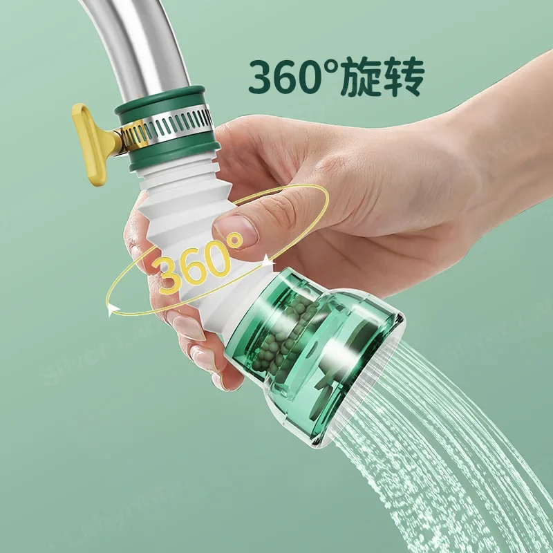 Faucet anti-splashing artifact extended extension kitchen tap water shower water saving rotatable filter nozzle