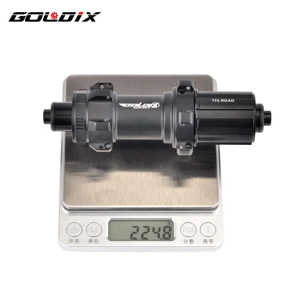 GOLDIX 370 Disc Brake Road Bike Hubs Straight Pull Sealed Bearing Super Light The Central 24H 36T for Shimano SRAM HG XDR 12S