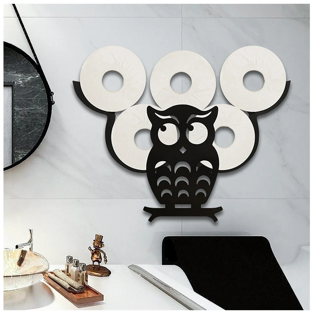 

Metal Sheep Rack Toilet Paper Holders Wall Mount Bracket Paper Roll Accessories Kitchen Bathroom Storage Racks Shelf Organizer