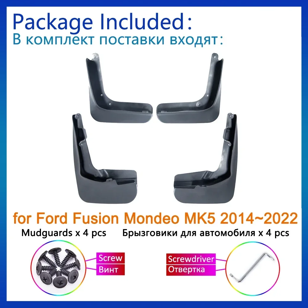 لفورد فيوجن مونديو MK5 2014 2015 2016 2017 18 2019 2020 2021 2022 MudFlaps سبلاش الحرس رفرف واقيات الطين درابزين الملحقات