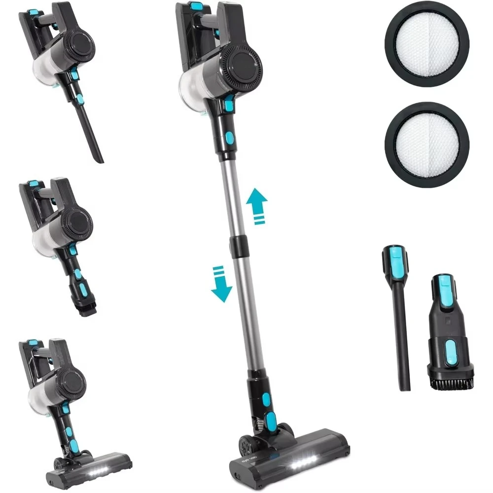 حار بيع. مكنسة كهربائية لاسلكية | شفط قوي وخفيف الوزن للأرضيات الصلبة والسجاد | وقت تشغيل 35 دقيقة، قابل لإعادة الشحن، #2