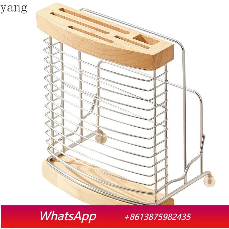 

CX Kitchen Multifunctional Stainless Steel Storage Rack Cutting Board Knife Integrated Storage Rack