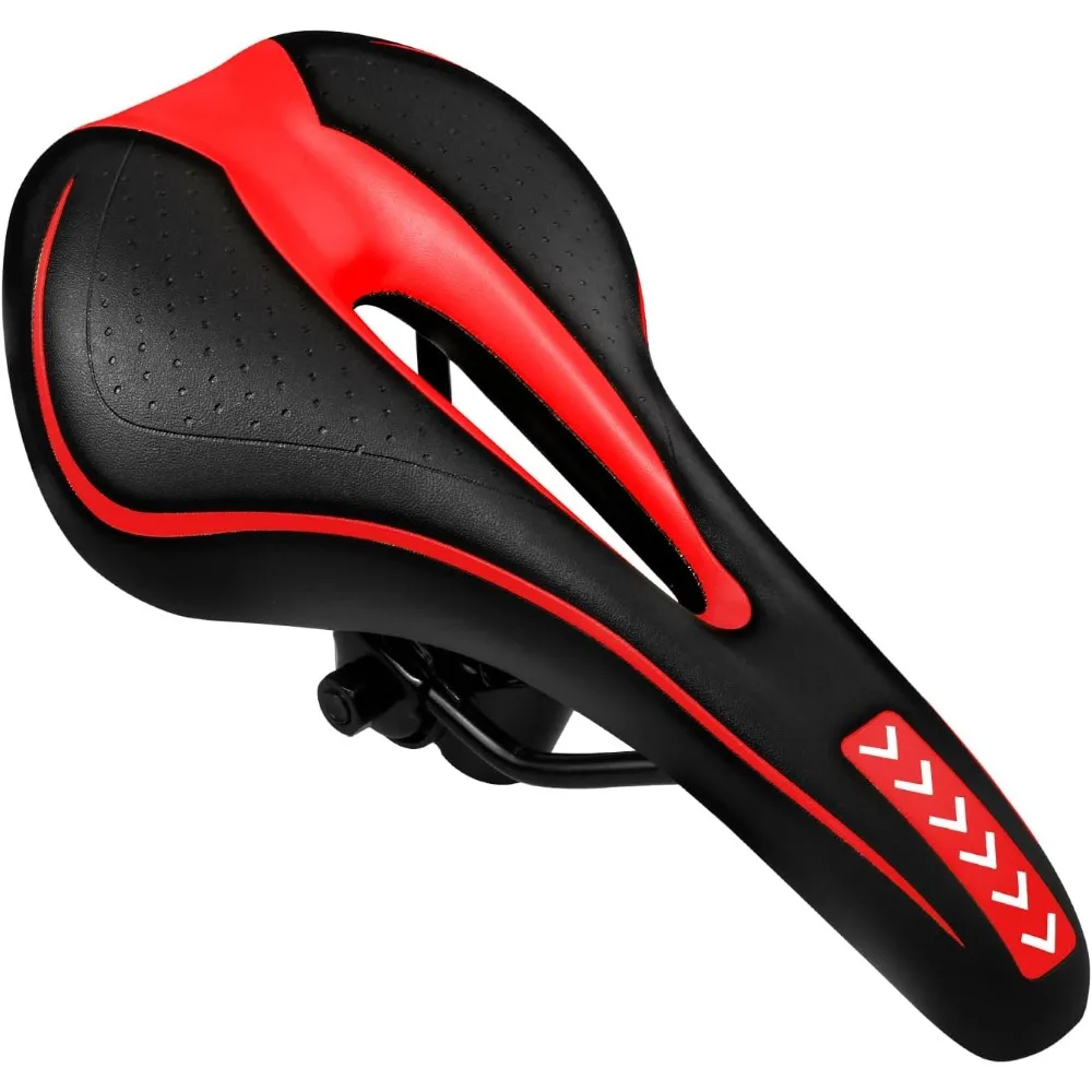 

Gel Bike Seat - Comfortable Bicycle Saddle with Soft Cushion Padded for Men, Women, Kids - Waterproof Mountain, Road, City, Exe