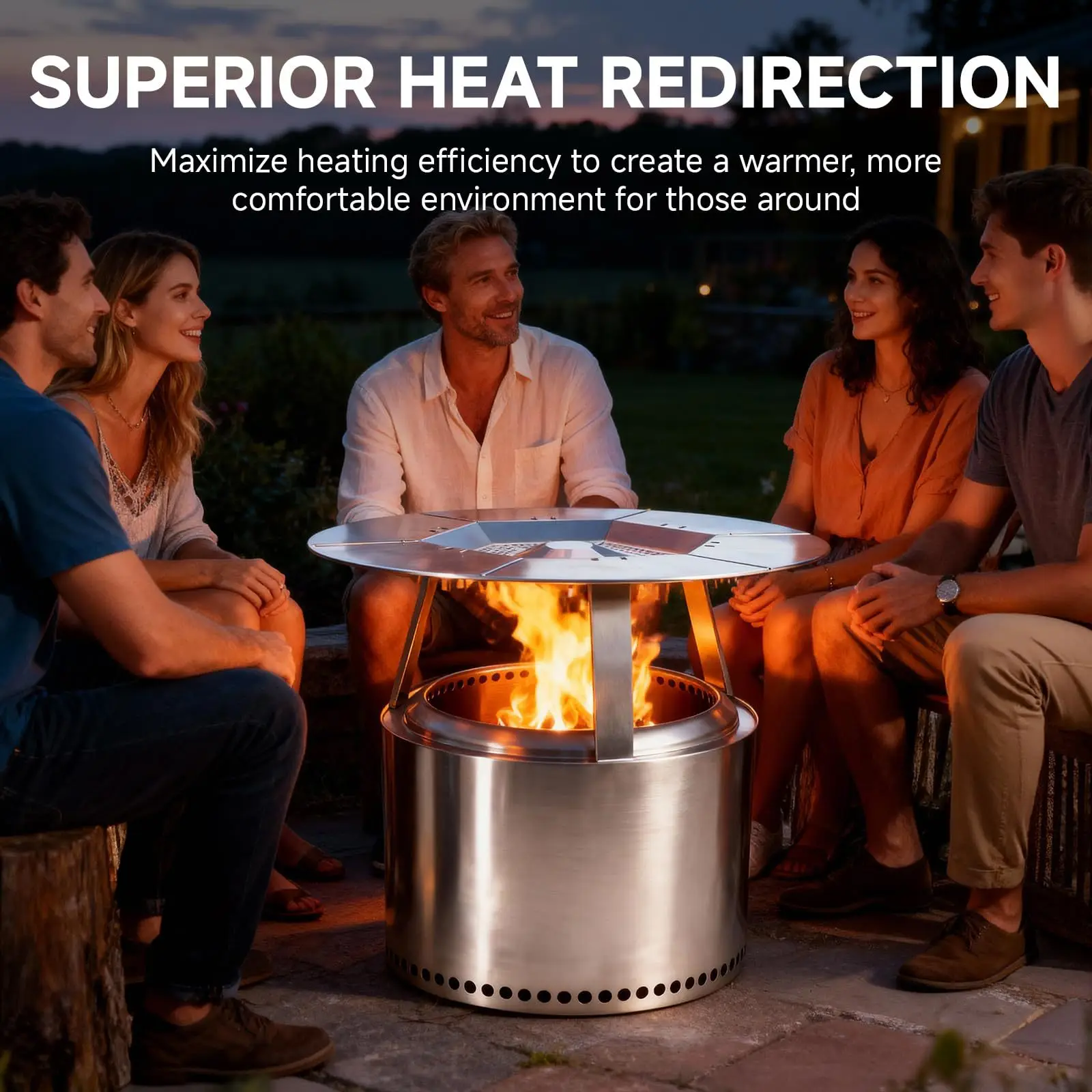 

Folding Camping Grill Fire Pit, Campfire Rack Wood Burning, for Outdoor Cooking BBQ Picnic Patio Travel Barbecue