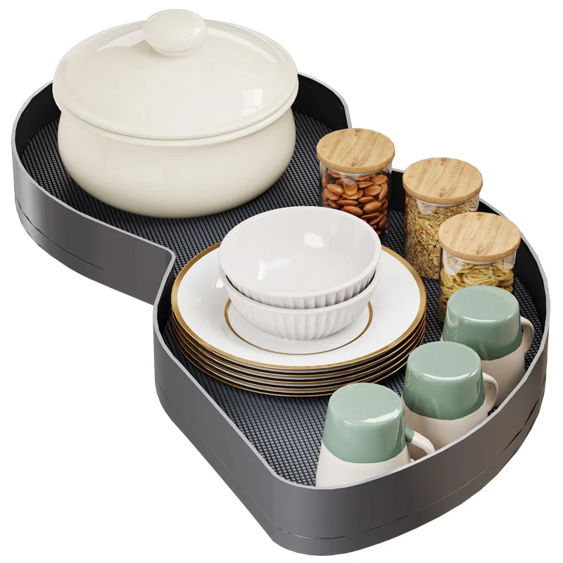 Corner UFO Basket Kitchen  Bowl Basket Inner Shelf Pot Rack Basket Little Monster Storage