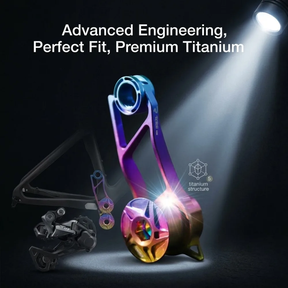 RRSKIT Bicycle Titanium Alloy UDH Frame Rear Derailleur Hanger Bike UDH Rear Derailleur Tail Hook Universal Derailleur Hanger