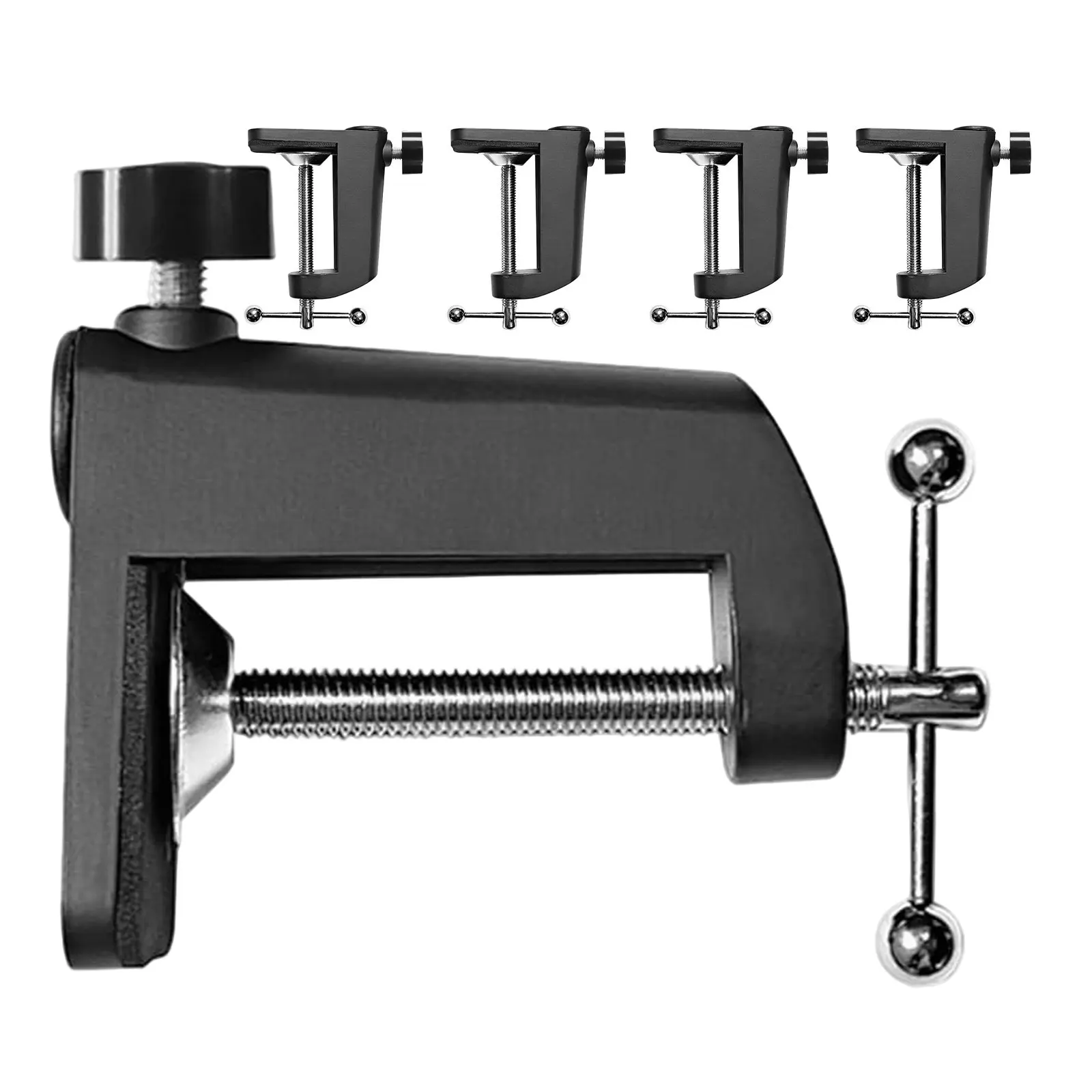 

5Pcs Table Clamp Microphone Stand Heavy Duty Aluminum Desk Mount Mic Holder Shock Mount Suspension Boom Arm Clamp for Streaming