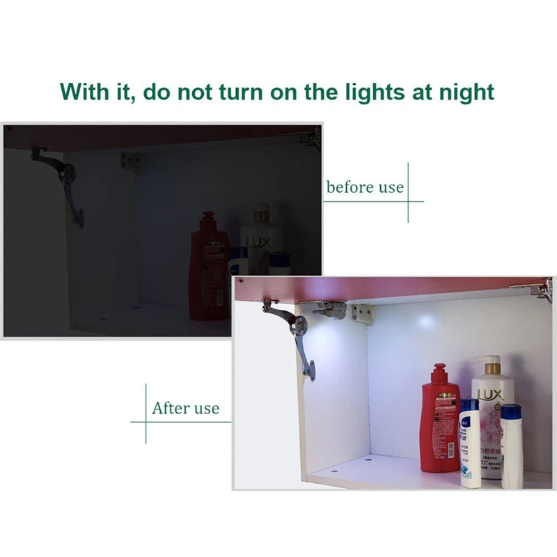 Universal Inner Hinge Lamp Under Cabinet Lights LED Wardrobe Cupboard Sensor Light Bedroom Kitchen Closet Induction Night Light image 4