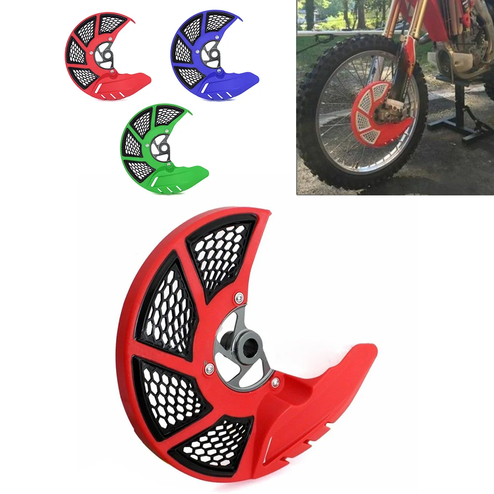 

Motorcycle Red Front Brake Disc Guard Protector Cover For Honda CRF250R CRF250X CRF450R 2004-2017 For CR125R/250R 2004-2007