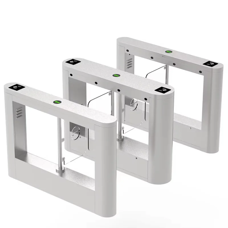 

HCW Commercial Automatic Double Manual Swing Gate Turnstiles for Supermarket Entrance Control