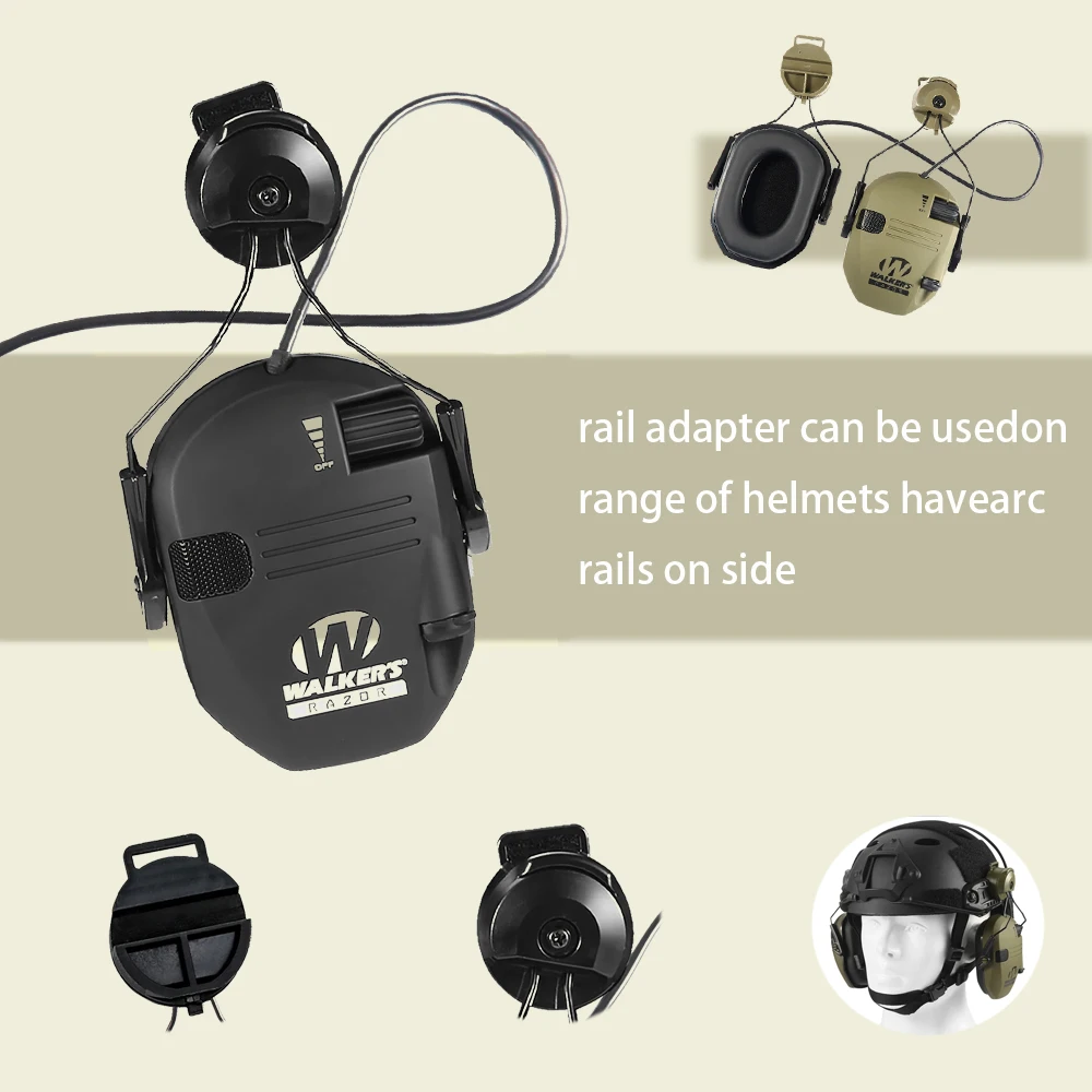 

NEW Tactical Electronic Shooting Earmuff Anti-noise Headphone Sound Amplification Hearing Protection Headset Foldable with Case