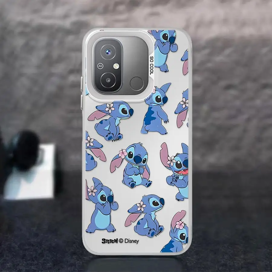 Disney stitch caso de telefone para xiaomi redmi 12 12c 13c 13 a2 + a3 a1 plus a3x poco x3 nfc c50 c51 c61 x3pro capa macia