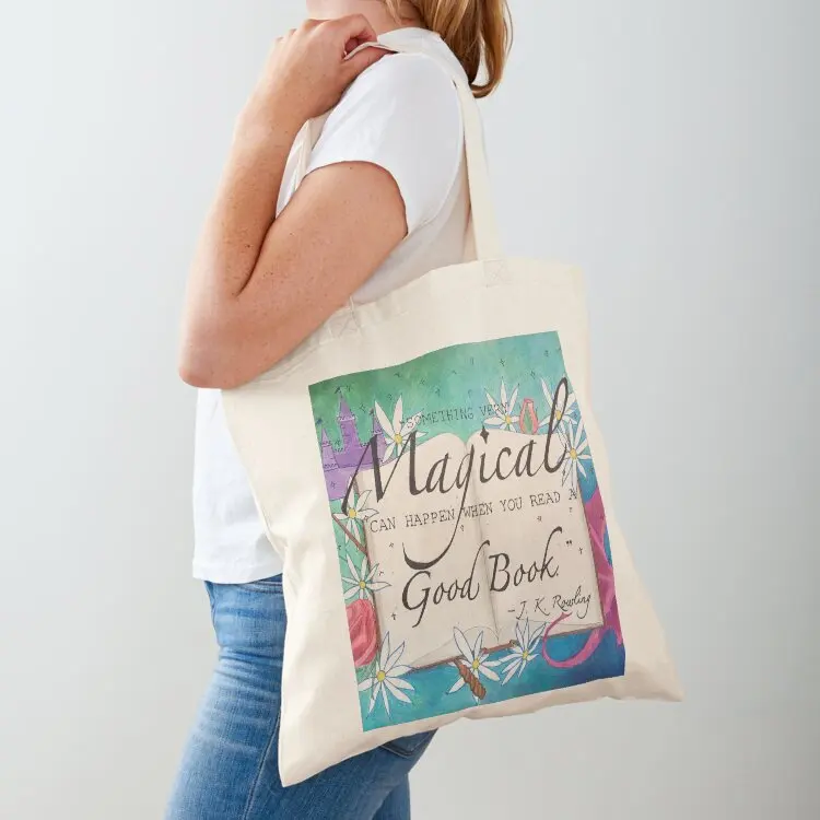 

Magic of a Good Book Tote Bag cute pouch bag cloth bag woman tote