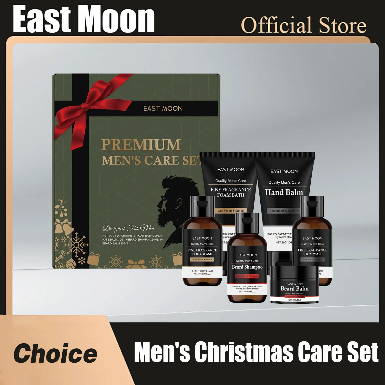 إيست مون مان عيد الميلاد مجموعة العناية بالجسم طبعة محدودة قفل الترطيب العميق إصلاح الجورب الجاف ستوفير هدية جل الاستحمام أطقم