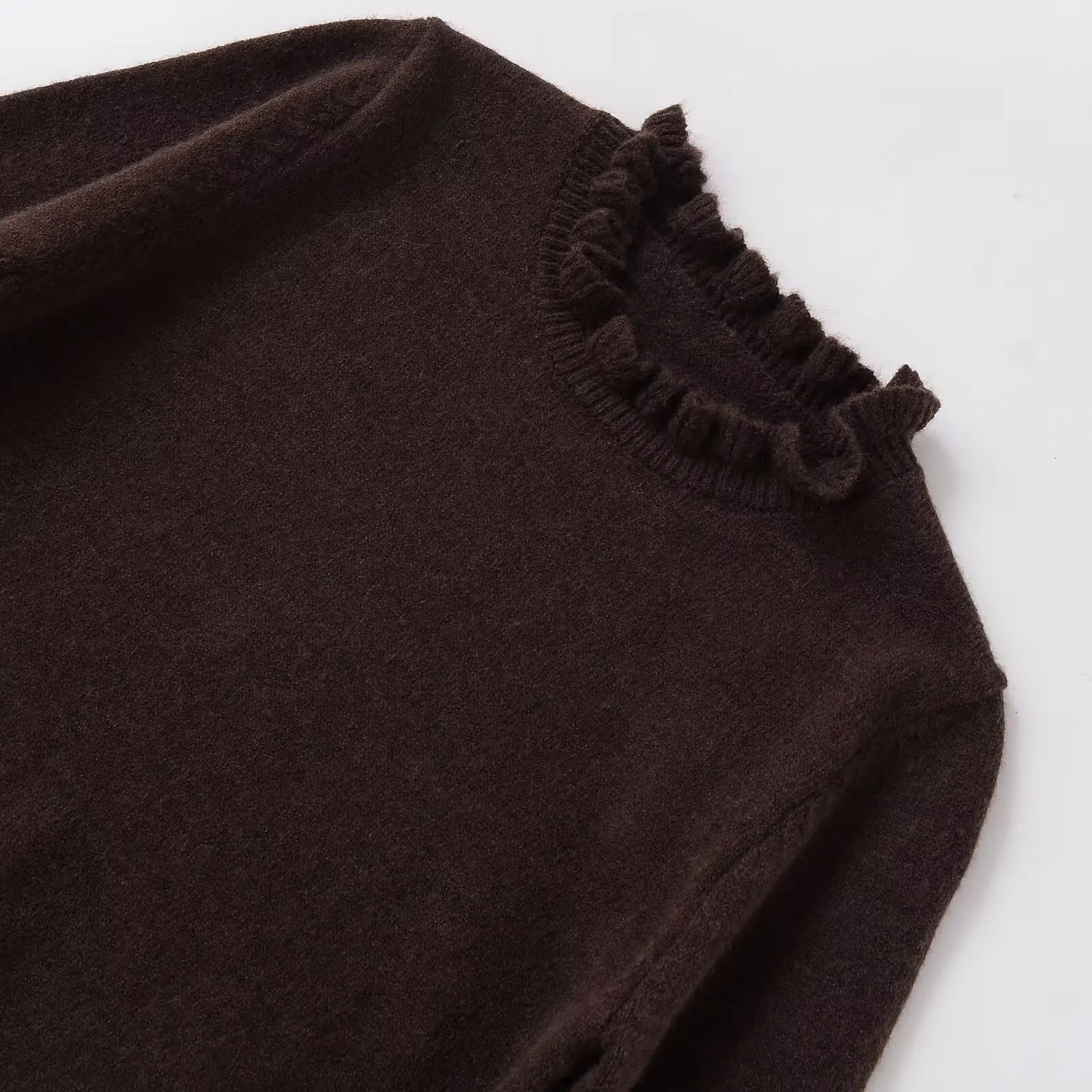 

JNLEAOG Faionable Layered Decorative Knitwear Women's Loose Fit Polyester Long Sve T-irt Sle Autumn New Arrival