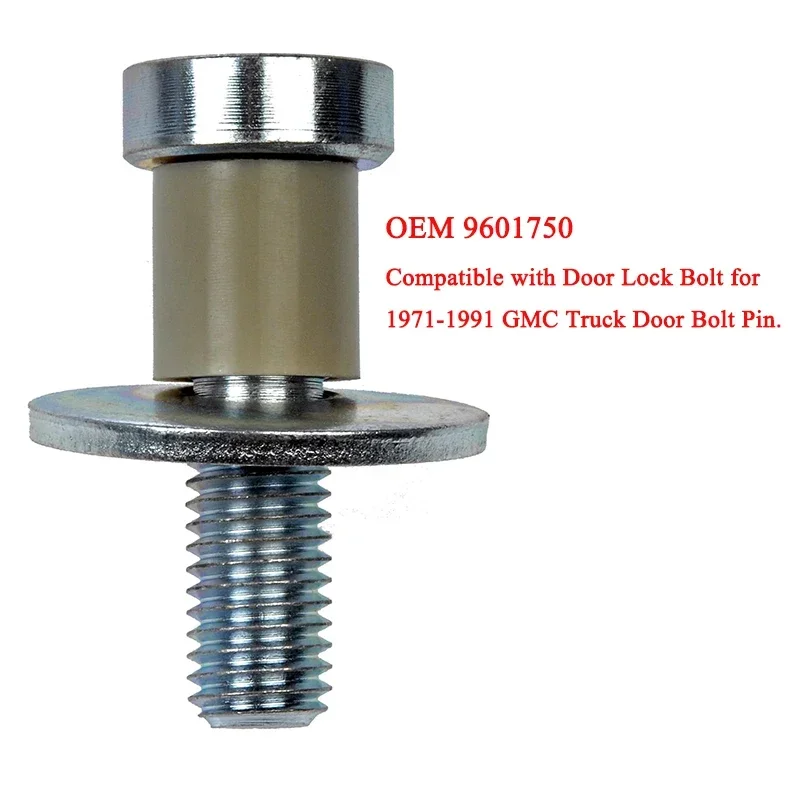 

38420 Door Striker Bolt - 1/2-13 in. Compatible with Select Models for1971-1991 GMC Truck Door Bolt Pin Auto Parts
