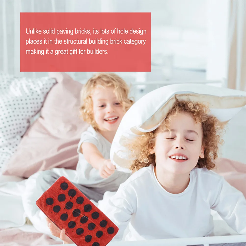 

2 шт. подушки в форме полого кирпича, имитирующие кирпичную кладку, удобные подушки-валики для дивана и кровати, забавный декор для дома и офиса для детей и взрослых