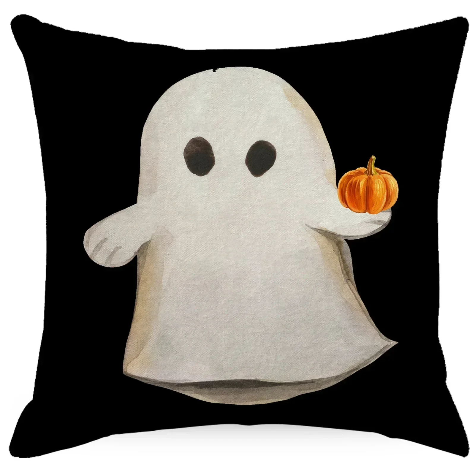 Halloween Pumpkin Ghost Print Pattern Cushion Cover Home Living Room Sofa Decoration Throw Pillow