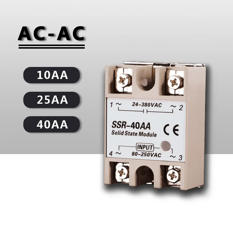 Relay Solid State Ssr Rele 220V Module Modulo Voltage Smart 24V Relè Switch Contactor Reley Heatsink 40 10A 40A Din 25A Ssd 40Aa