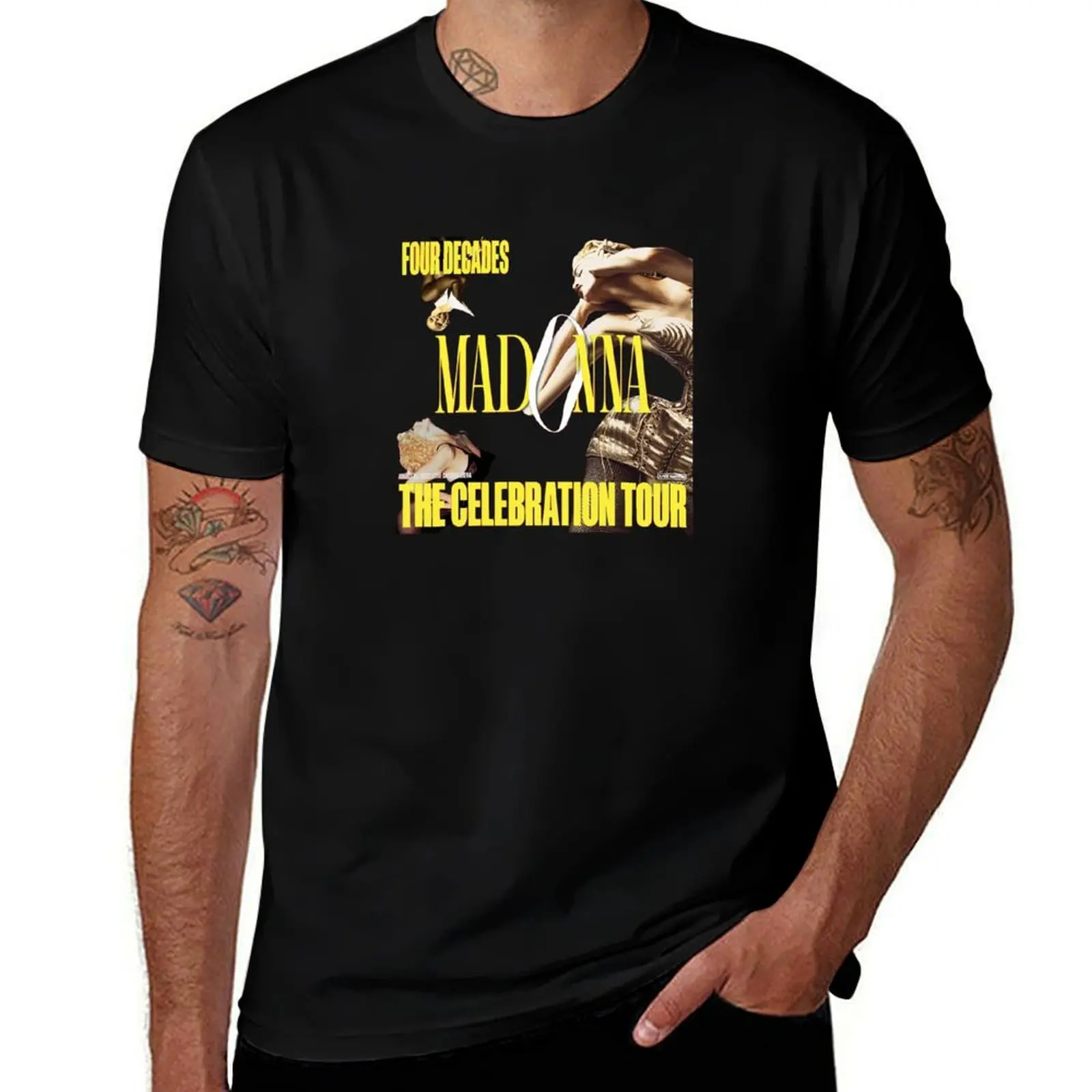 Retro Four Decades T-Shirt Basic Simple Casual Short Sleeve Tee