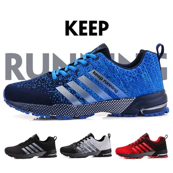 Männer Laufschuhe Mesh Mode Turnschuhe Atmungs Casual Sportschuhe Outdoor-Walking Jogging Tennis Schuhe Athletics Plus Größe