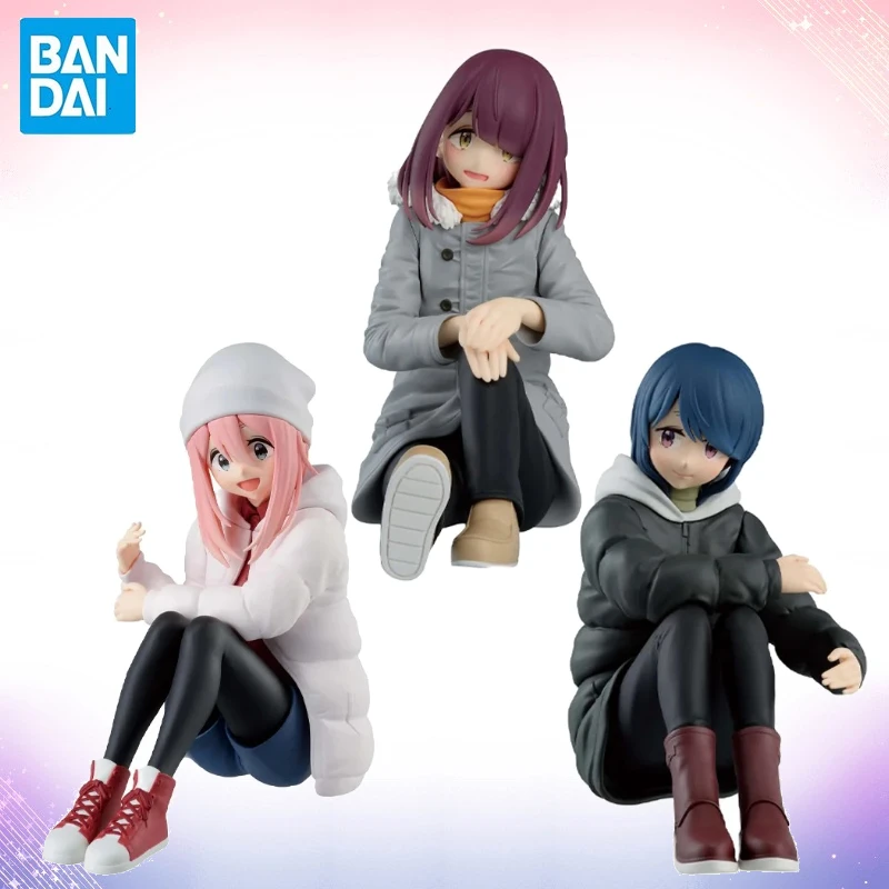 

In Stock Bandai Original BANPRESTO Yuru Camp SEASON3 Nadeshiko Kagamihara Shima Rin Ayano Toki Figure Anime Genuine Boxed Toy