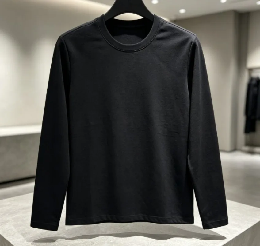 New hoodie long-sleeve casual round-neck top for couples, trendy fall versatile streetwear sweatshirt with comfort soft.