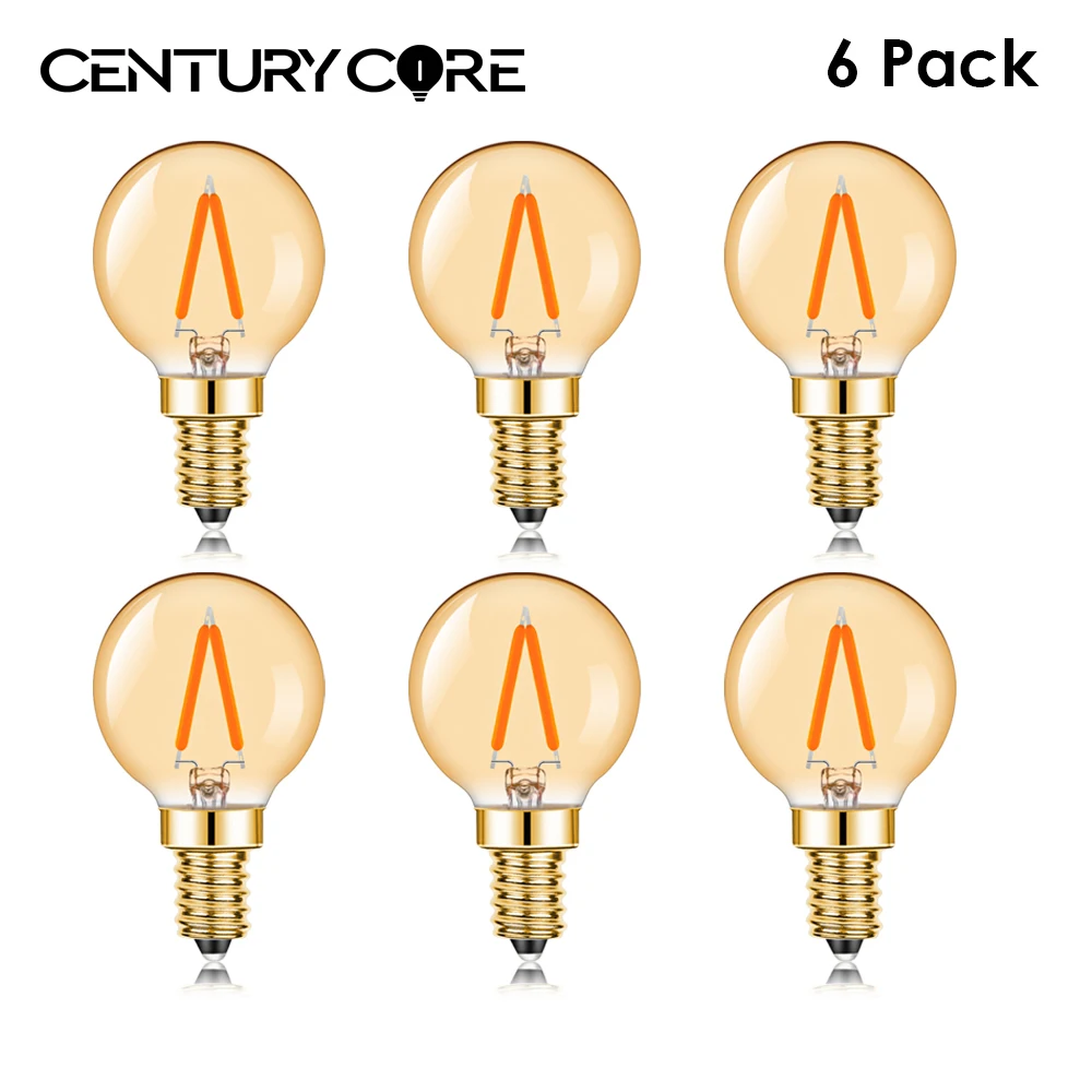 

G40 Light bulb Led E14 Globe 110V 220V 1W Ampoules Vintage Pendant Chandelier Warm White Filament Lamp Decoration For Bedroom