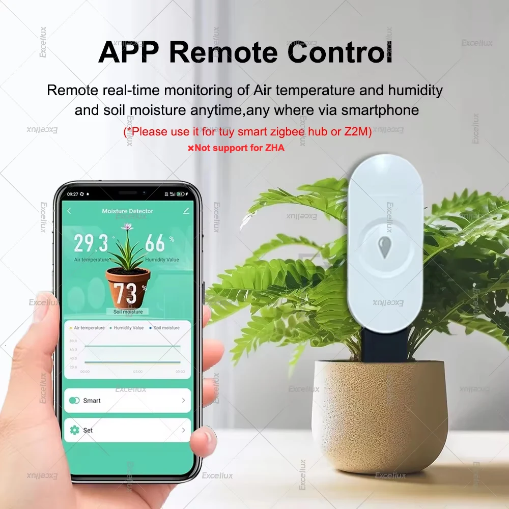 3 In 1 Tuya Zigbee Soil Tester Moisture Sensor With Temperature Humidity Detection For Smart Life App Home Assistant Zigbee2mqtt - Image 2