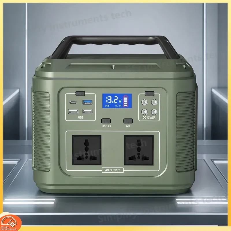 Portable Power Station Solar Generator 1000W Outdoor Camping Battery Backup with Solar Panel Car Charger Emergency Home Use