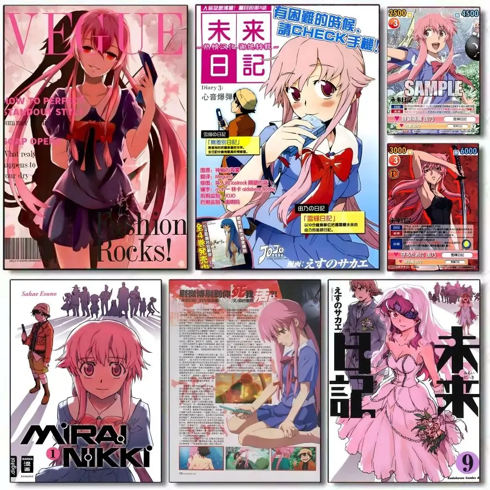 

Пазл для взрослых, 500/1000 деталей, мультяшный аниме-пазл M-Mirai Nikki, бумажный пазл, декоративная картина, упражнение для развития мышления