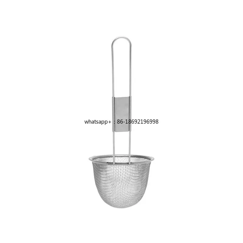Stainless Steel Colander Fine Mesh Kitchen Household Filter Screen Soy Milk Ultra-fine Slag Barrier Artifact Foaming