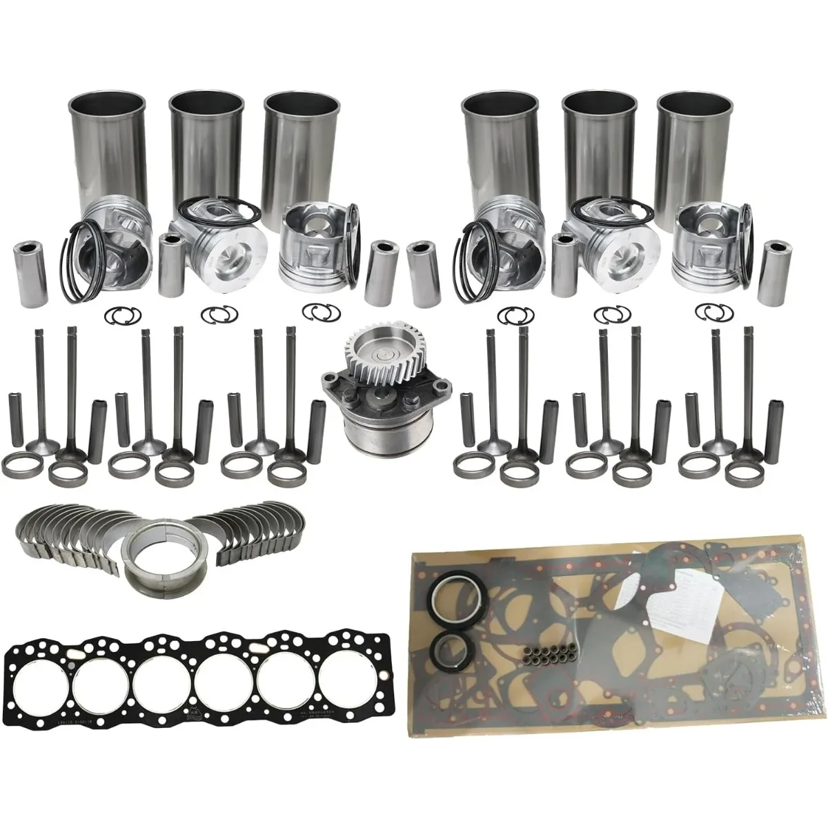 LR6M5-23 Overhaul Rebuild Kit With Oil Pump Compatible for YTO Dongfanghong tractor Engine 6M5-T174-U2