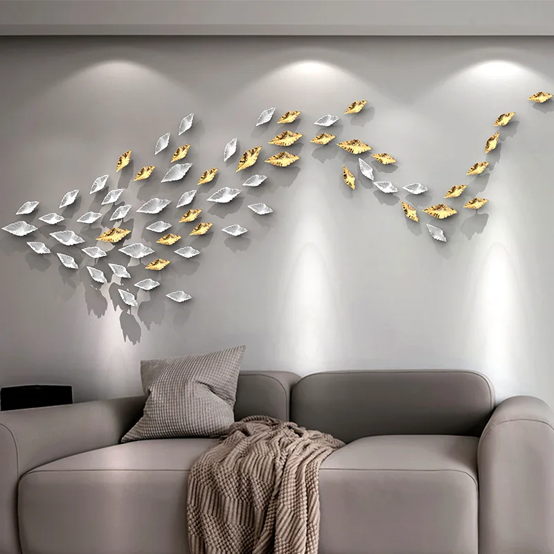 Wall Art Leaf Living Room Bedroom Dining Room Creative Wall Decor Pendant