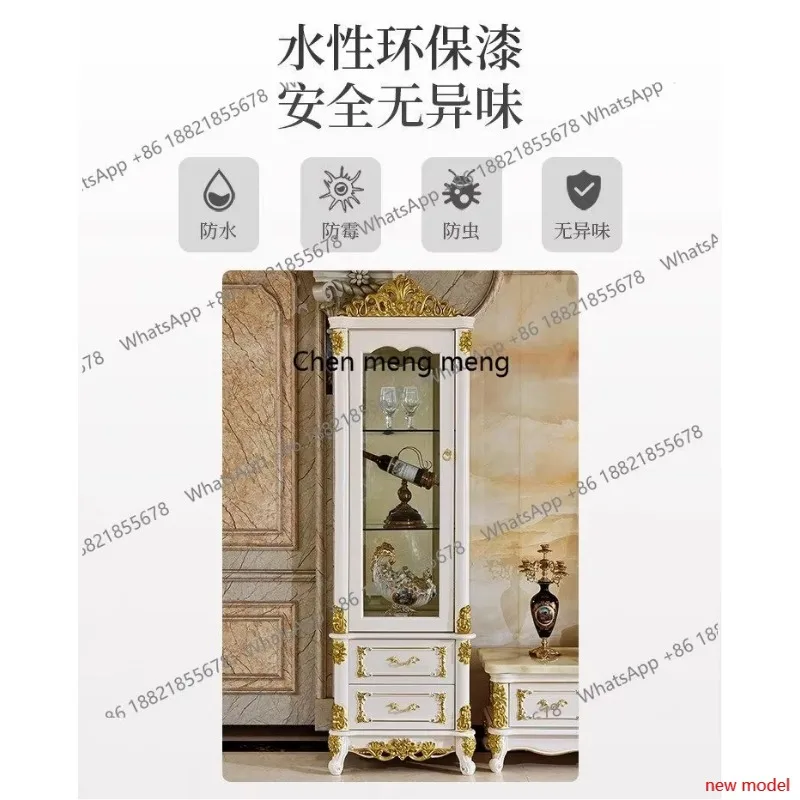 

European Popular Wine Cabinet Living Room High Decoration Wine Cabinet American Classical Bar Furniture Drankenkast