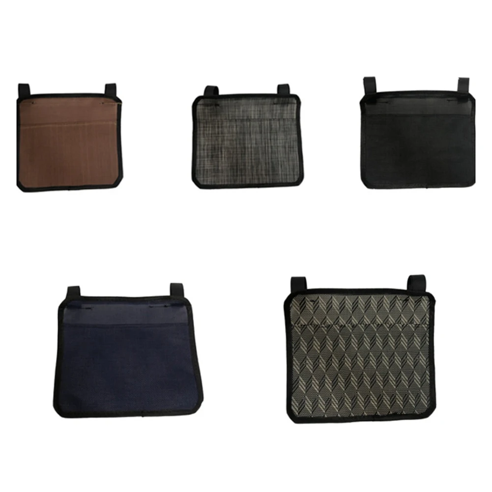 가정/야외용 테이블 의자 옆 수납 가방 정리함 잡지/휴대폰/리모컨 홀더 펀치 프리 스트랩 설치