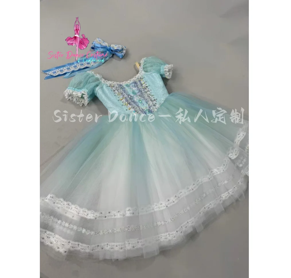 2024 New Clara ballet long gauze dress professional private custom children's women's stage competition costume