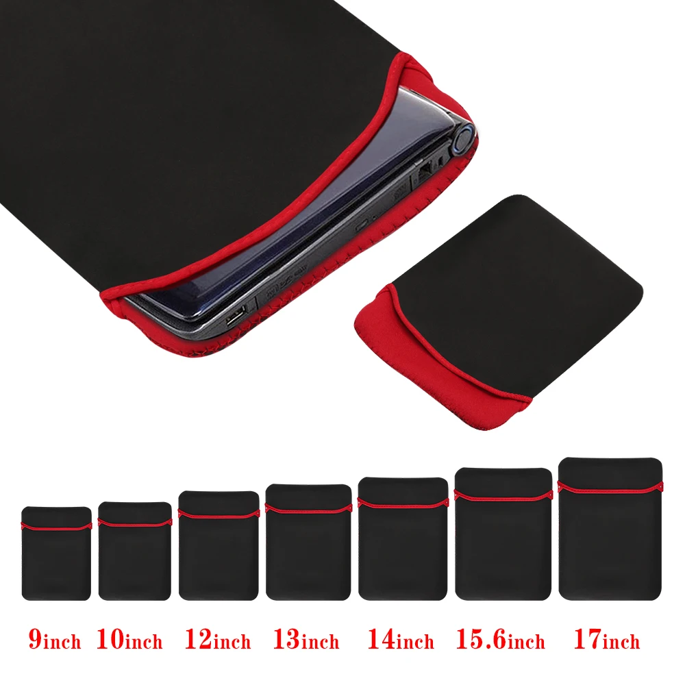 

9"-17" Ultra Slim Laptop Bag Soft Waterproof Full Protective Shockproof Sleeve Case Pouch for Dell Lenovo ASUS Xiaomi Notebook