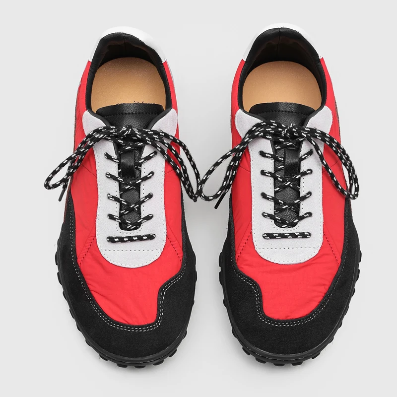 European American Men Color Blocked Casual Sports Shoes Non Slip Breathable Suitable for Daily Commuting Hiking Couple Style