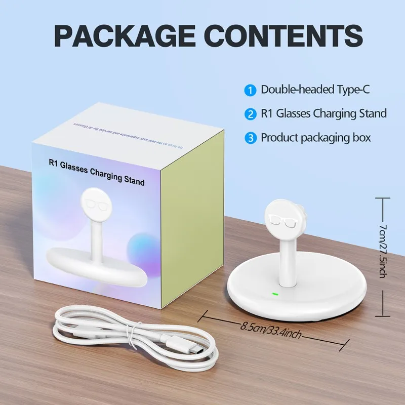 

FFYY-Universal Charging Dock For Meta For Smart Glasses-USB-C PD Fast Charge Support